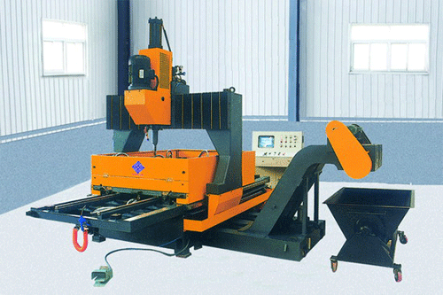 CNC PLATE DRILLING MACHINE WITH DOUBLE WORKING TABLES